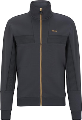 HUGO BOSS SS23 素色拉鍊長袖運動衫 深灰色 50493470-027 Buy HUGO BOSS SS23 素色拉鍊長袖運動衫 深灰色 50493470-027