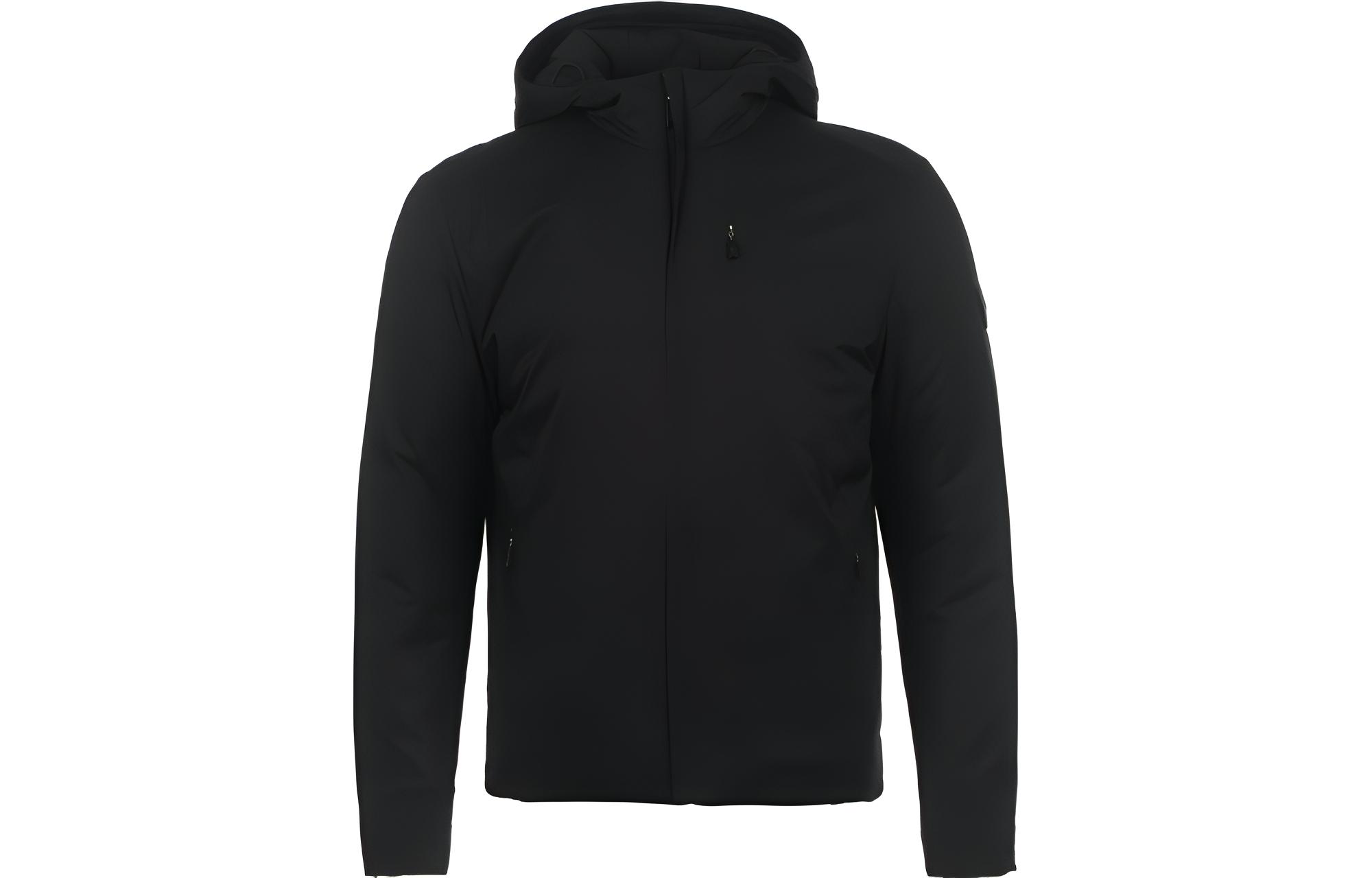 HUGO BOSS SS23  Solid Color Zipper Hooded Cotton Jacket Black 50482351-001