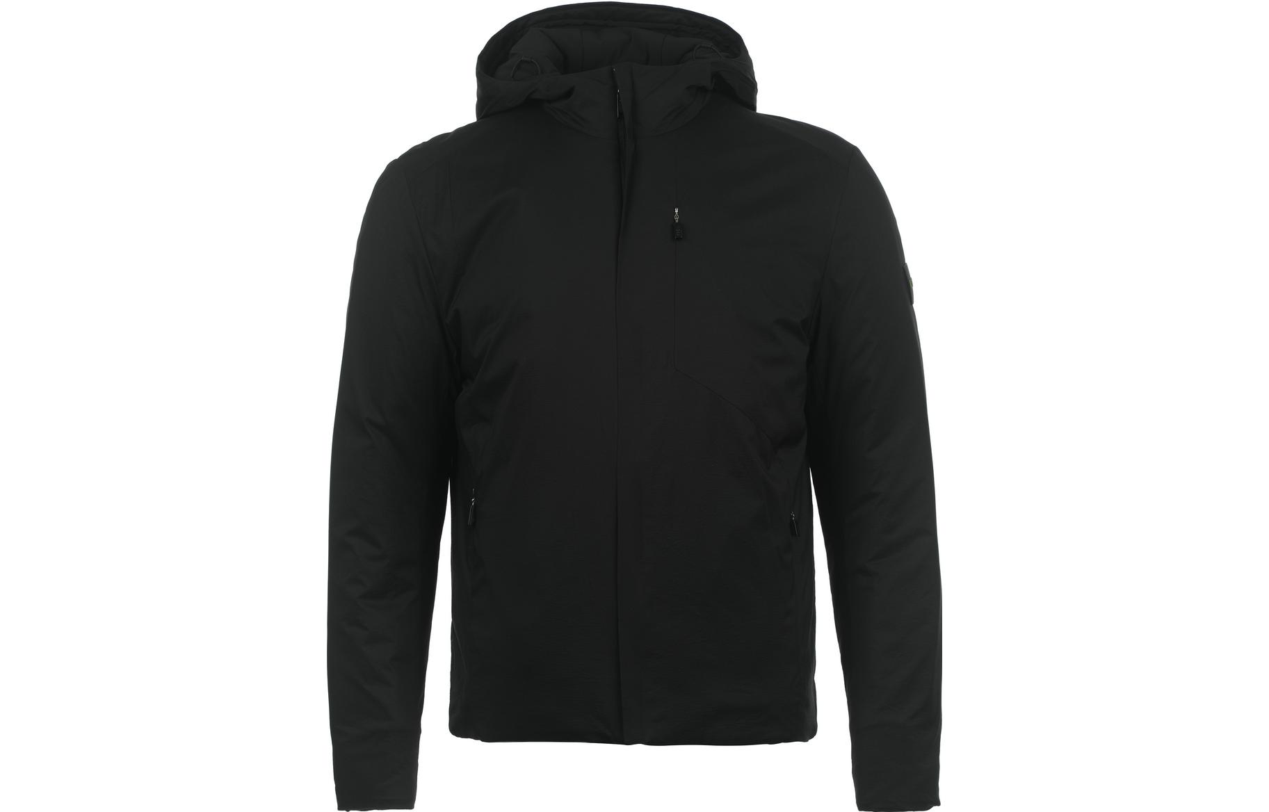 HUGO BOSS SS23  Solid Color Zipper Hooded Cotton Jacket Black 50482351-001 圖 2