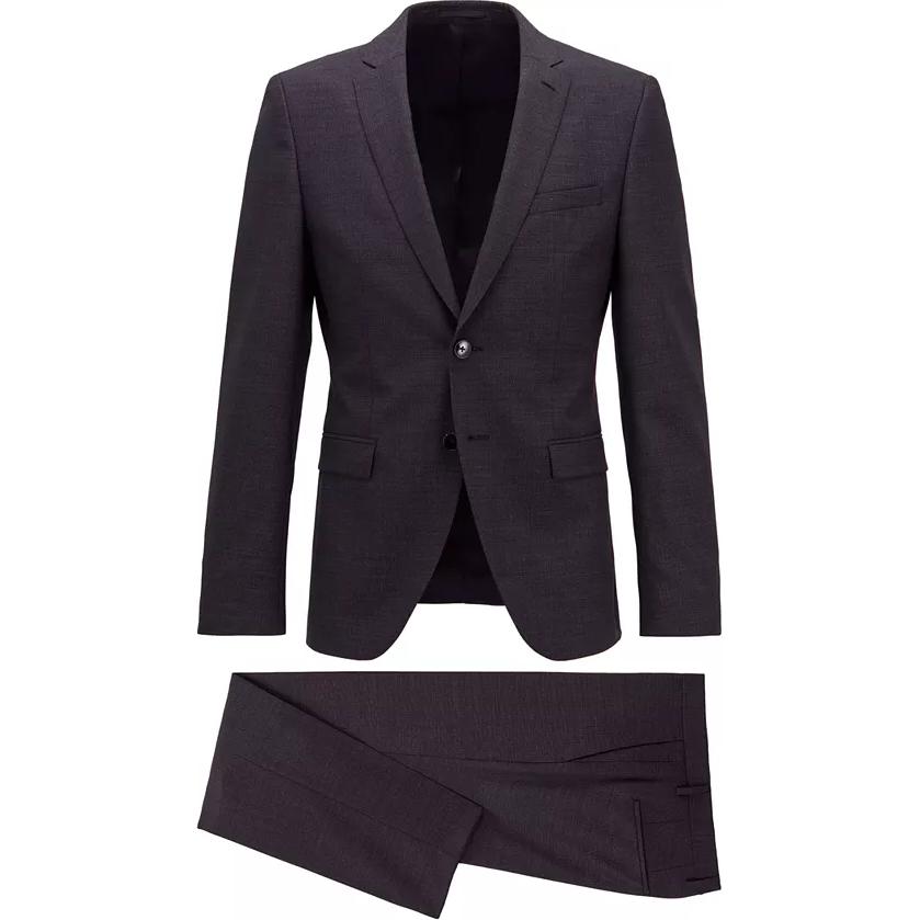 HUGO BOSS SS23  Solid Single-Breasted Casual Suit Set - Gray 50433004 001
