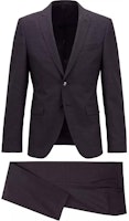 HUGO BOSS SS23 Solid Single-Breasted Casual Suit Set - Gray 50433004 001 HUGO BOSS SS23 Solid Single-Breasted Casual Suit Set - Gray 50433004 001