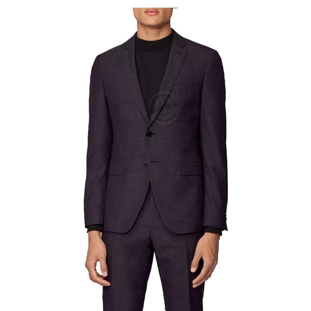 Lookbook HUGO BOSS SS23 Set Sut Kasual Single-Breasted - Kelabu 50433004 001