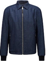 HUGO BOSS SS23 Solid Zip-Up Long Sleeve Jacket Blue 50472229-404 HUGO BOSS SS23 Solid Zip-Up Long Sleeve Jacket Blue 50472229-404