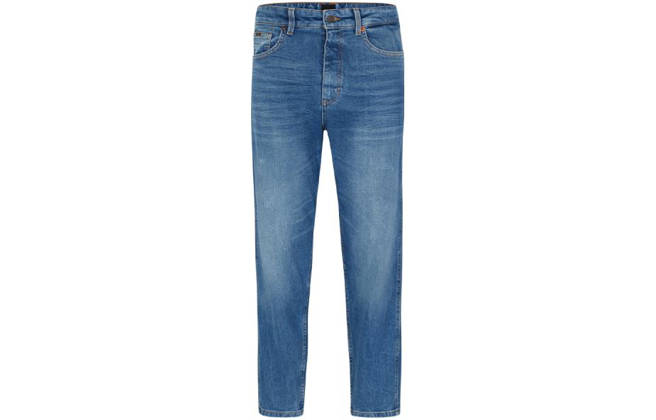 Order BOSS HUGO 2023 春夏 海軍藍破壞洗水牛仔褲 窄口版型 50488661-418