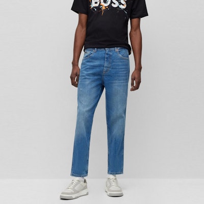 BOSS HUGO 2023 春夏 海軍藍破壞洗水牛仔褲 窄口版型 50488661-418 Shop BOSS HUGO 2023 春夏 海軍藍破壞洗水牛仔褲 窄口版型 50488661-418