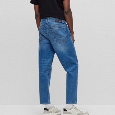 BOSS HUGO 2023 春夏 海軍藍破壞洗水牛仔褲 窄口版型 50488661-418 Purchase BOSS HUGO 2023 春夏 海軍藍破壞洗水牛仔褲 窄口版型 50488661-418