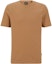 Order HUGO BOSS SS23 Textured Jacquard Crewneck T-Shirt Light Brown. 50452680-260