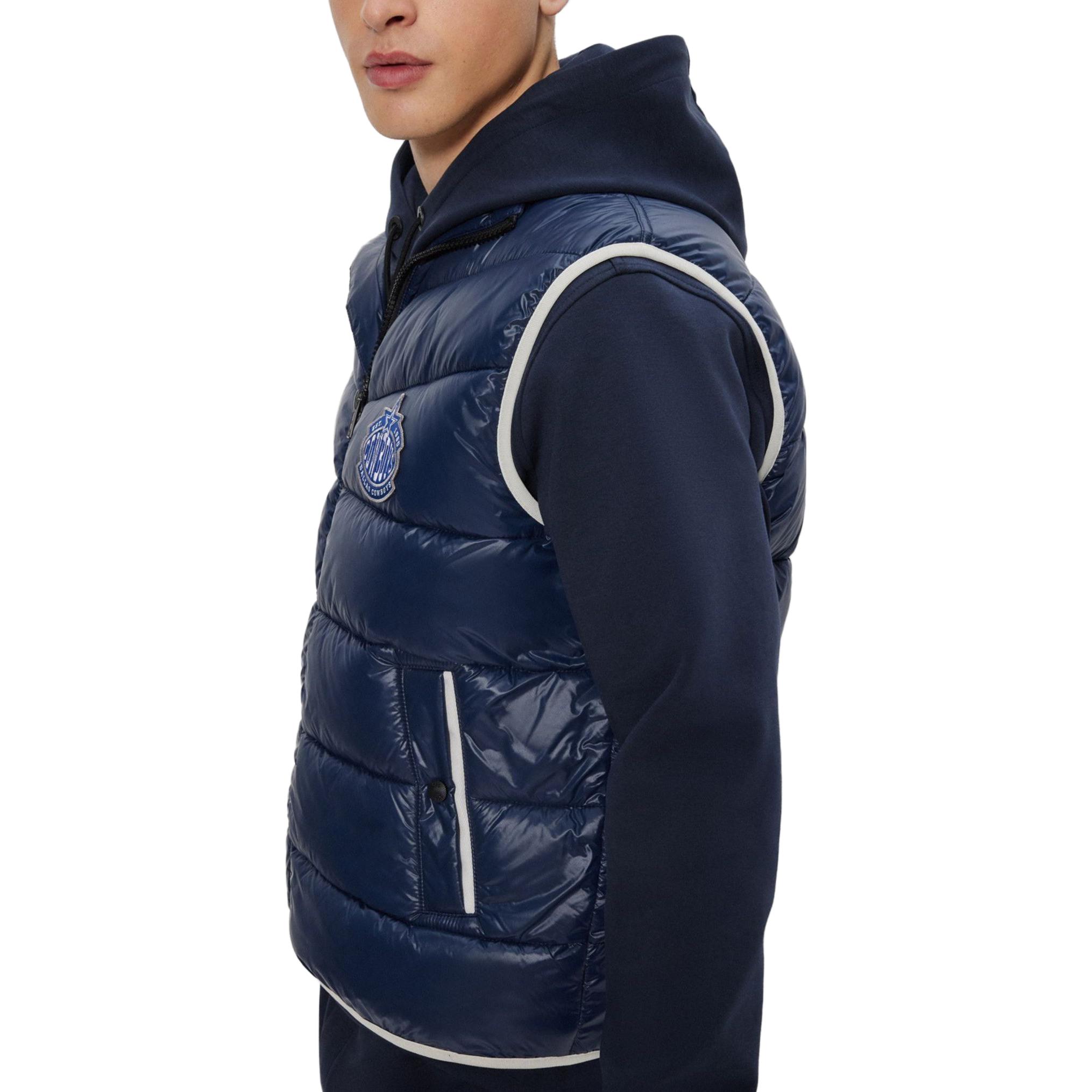 Details for ヒューゴボス SS23 防水 パッド入り ベスト デニムブルー. 50505930-404