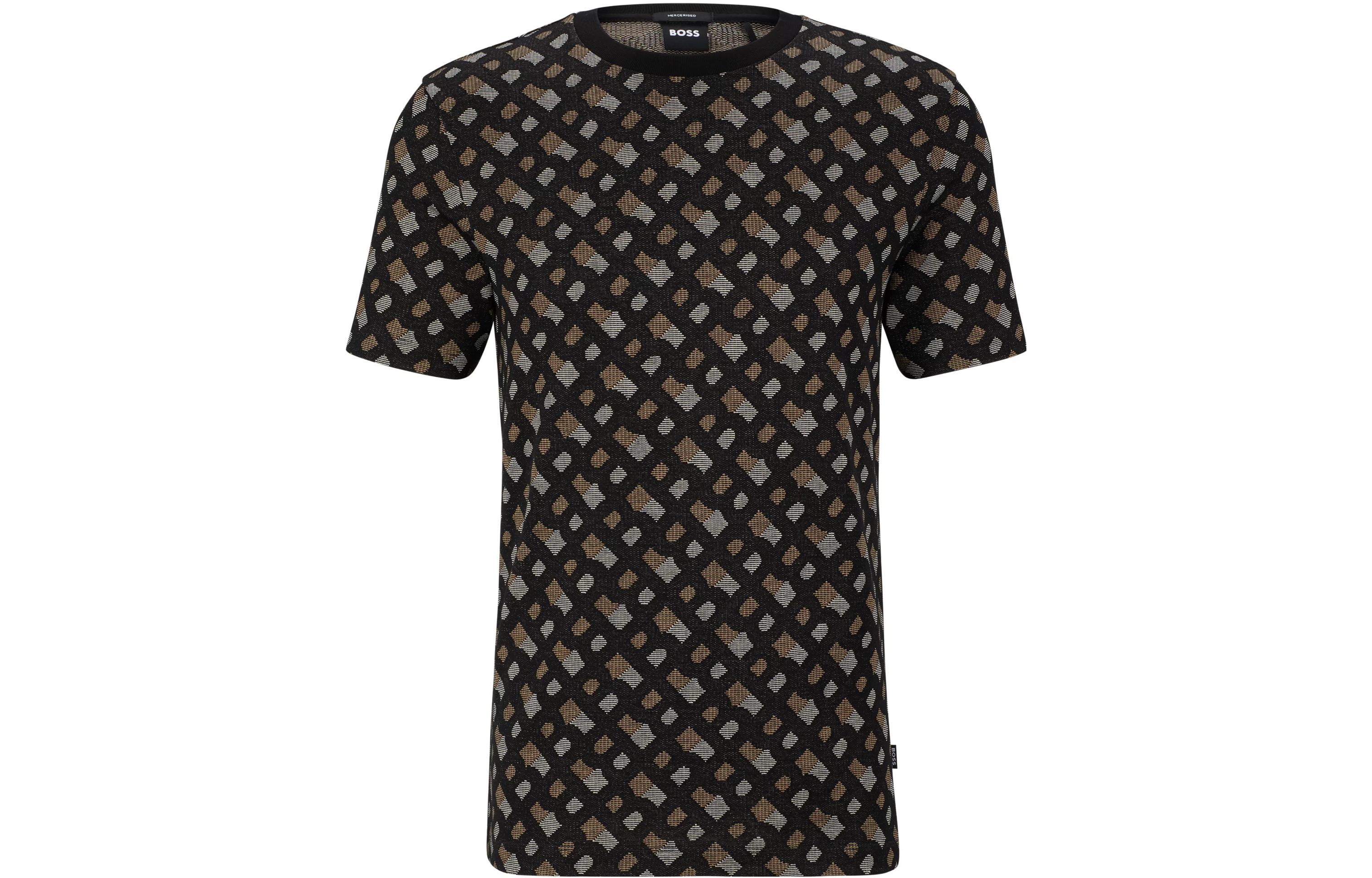 HUGO BOSS SS23 All-Over Print Crewneck Short Sleeve T-Shirt Men 50486218-001