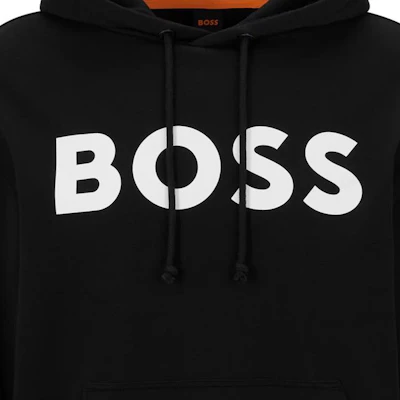 HUGO BOSS SS23 Hoodie Hitam dengan Cetakan Logo Solid 50487134-001 Sizing HUGO BOSS SS23 Hoodie Hitam dengan Cetakan Logo Solid 50487134-001