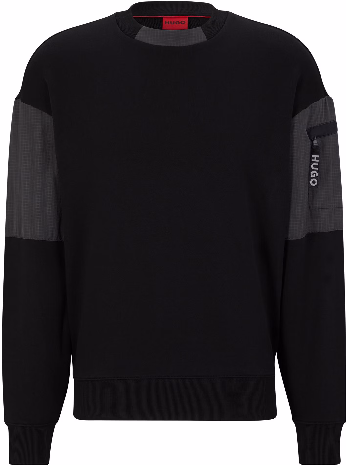 hugo-boss-ss-23-black-patchwork-crewneck-long-sleeve-sweatshirt-50493591-001