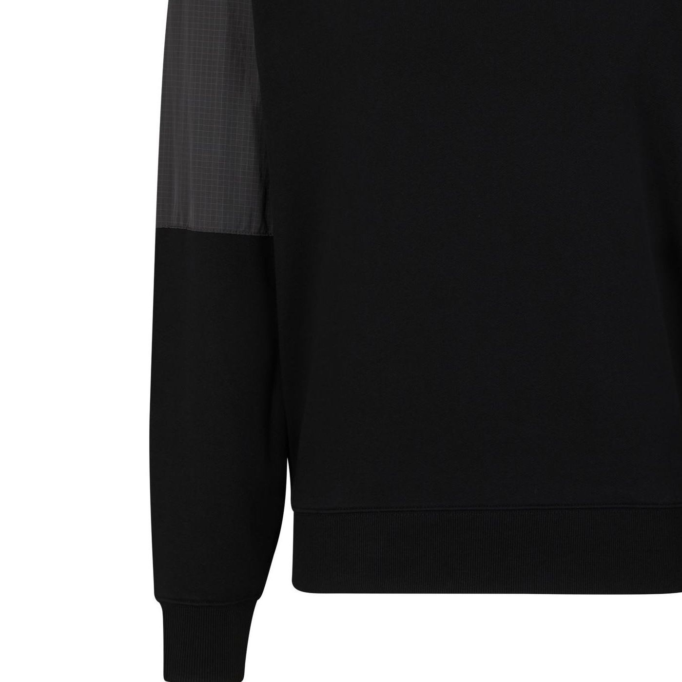 HUGO BOSS SS23 Black Patchwork Crewneck Long-Sleeve Sweatshirt 50493591-001 圖 7