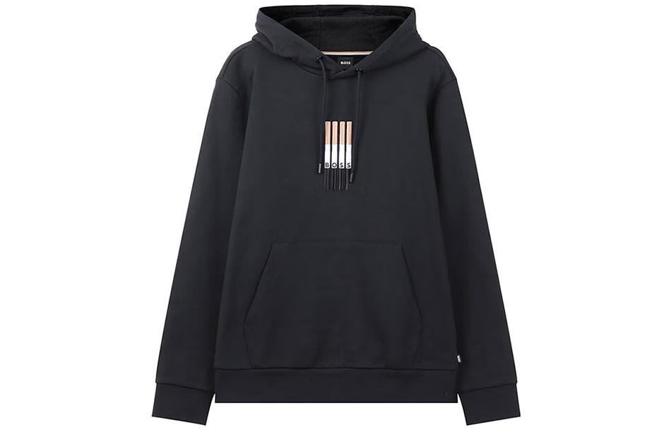 HUGO BOSS SS23 Black Series Logo Embroidered Sweatshirt - Black 50481751-001 圖 2