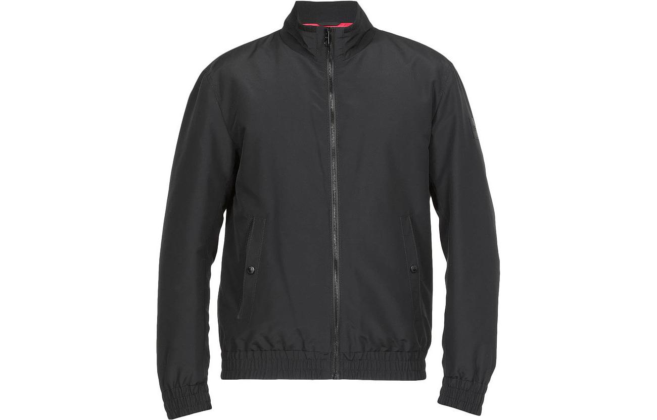 HUGO BOSS SS23 Black Zip-Up High-Neck Jacket 50448730-001