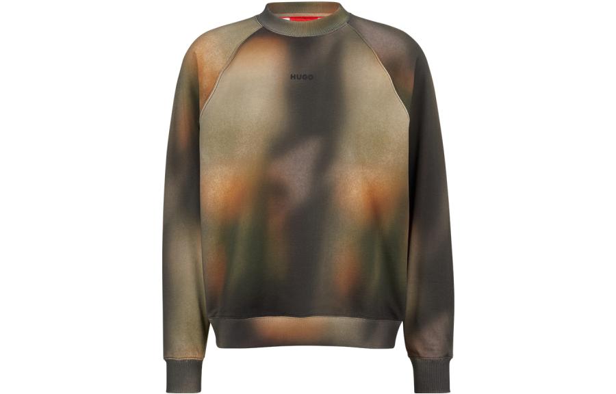 HUGO BOSS SS23 Bleached Print Crewneck Sweatshirt Multicolor - Casual Wear 50486545-960