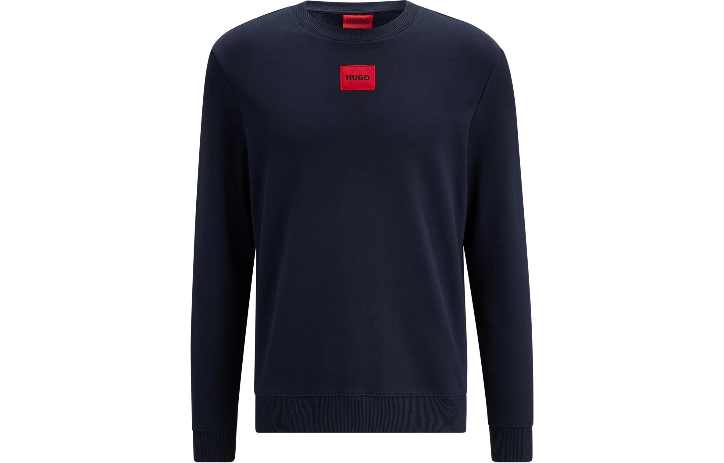 HUGO BOSS SS23 Blue Logo Print Crewneck Sweatshirt 50447964-405