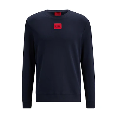 HUGO BOSS SS23 Blue Logo Print Crewneck Sweatshirt 50447964-405