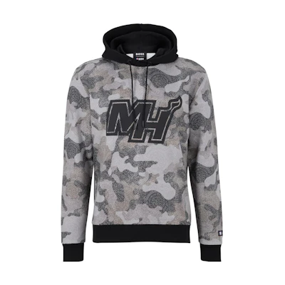 HUGO BOSS SS23 Camouflage Letter Print Hoodie Multicolor 50477453-007