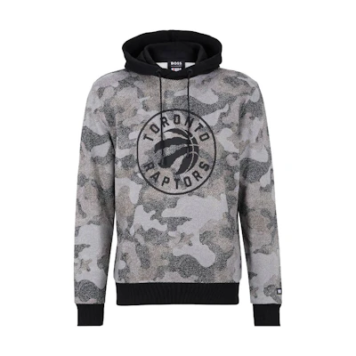 HUGO BOSS SS23 Camouflage Logo Print Hoodie Long Sleeve 50477453-006