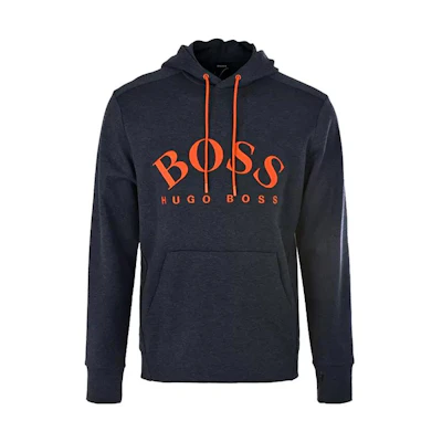 HUGO BOSS SS23 Casual Navy Blue Hoodie with Print 50415899-487
