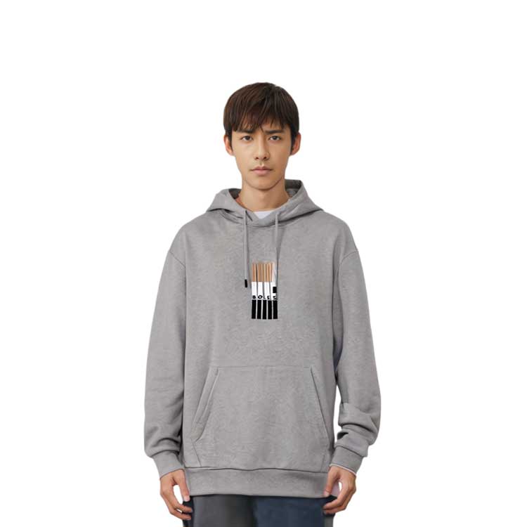 HUGO BOSS SS23 Colorblock Striped Casual Sweatshirt Grey 50481751-041 圖 4