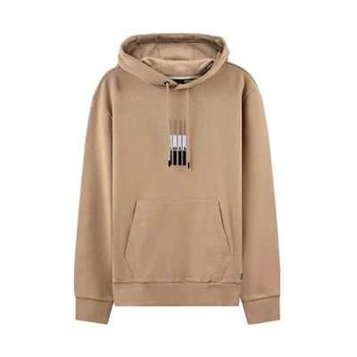 HUGO BOSS SS23 Colorblock Striped Embroidered Sweatshirt Tan 50481751-260