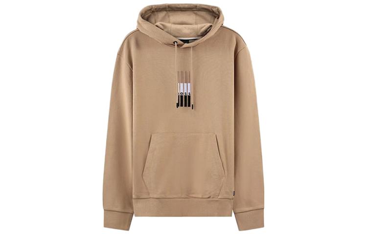 HUGO BOSS SS23 Colorblock Striped Embroidered Sweatshirt Tan 50481751-260 圖 2
