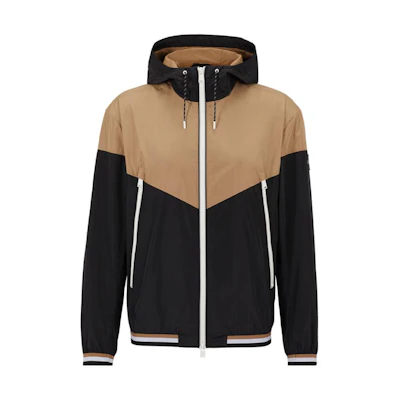 HUGO BOSS SS23 Colorblock Zip-Up Hoodie Jacket Men’s Colorblock 50483934-260