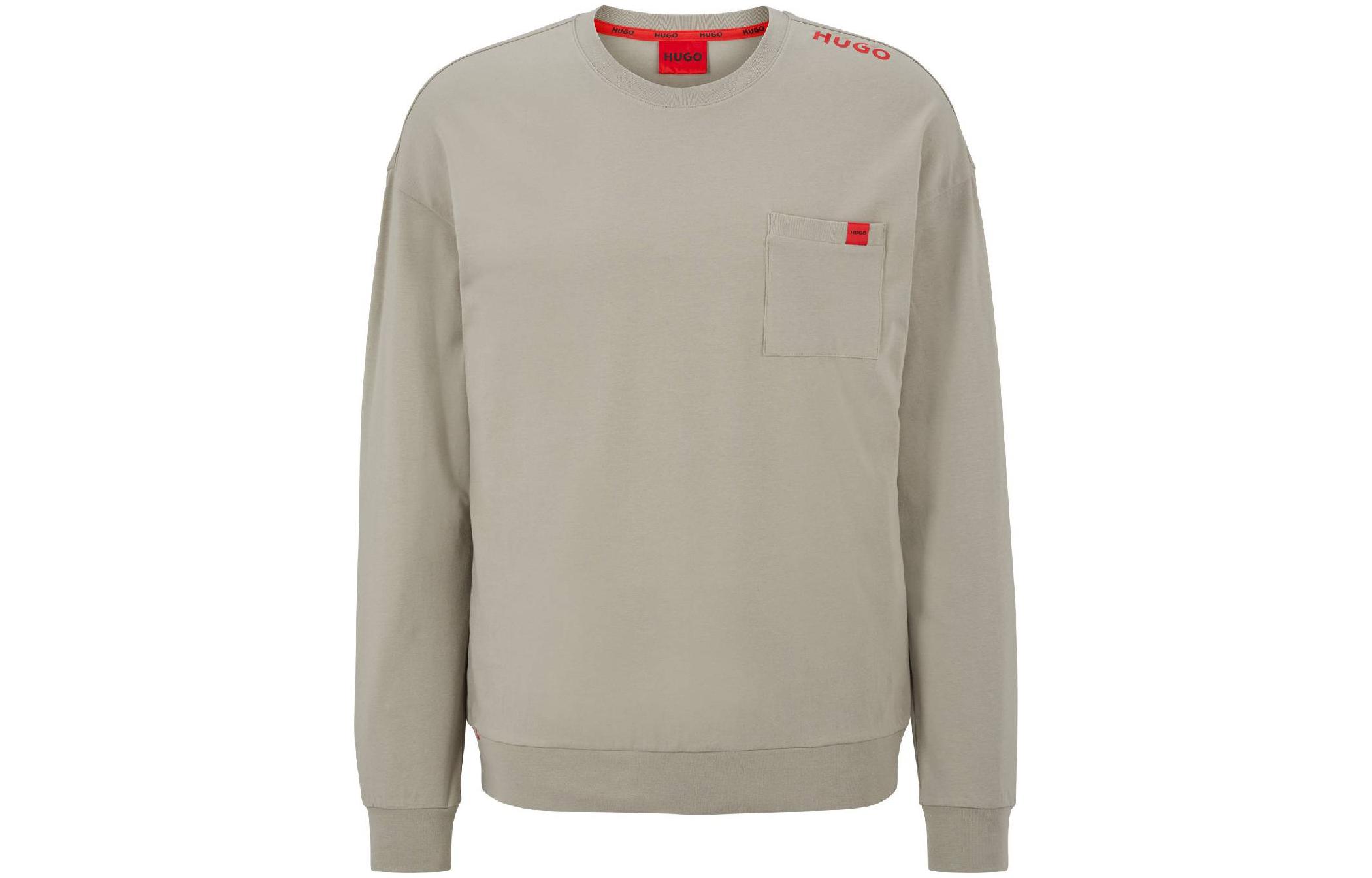 HUGO BOSS SS23 Crewneck Pullover Sweatshirt Light Grey 50478910-333