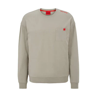 HUGO BOSS SS23 Crewneck Pullover Sweatshirt Light Grey 50478910-333