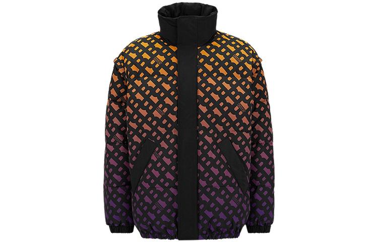 HUGO BOSS SS23 Gradient Logo Print Long-Sleeve Jacket Men’s Light Orange 50493228-834