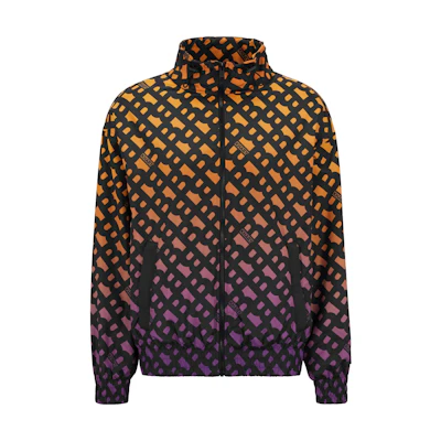 HUGO BOSS SS23 Gradient Monogram Zip-Up Jacket Men’s Light Orange 50493302-834