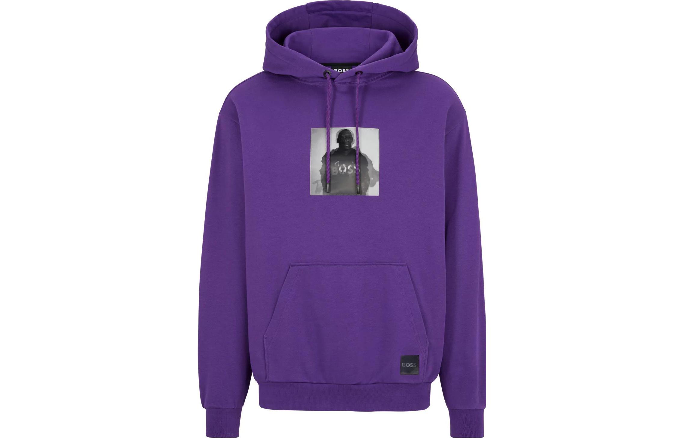 HUGO BOSS SS23 Graphic Logo Sweatshirt Deep Purple 50493290-503