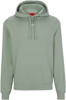 HUGO BOSS SS23 Green Hoodie with Solid Logo Print and Drawstring 50486478-330 HUGO BOSS SS23 Green Hoodie with Solid Logo Print and Drawstring 50486478-330