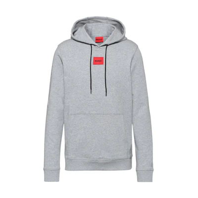 HUGO BOSS SS23 Grey Hoodie with Brand Logo 50458700-029