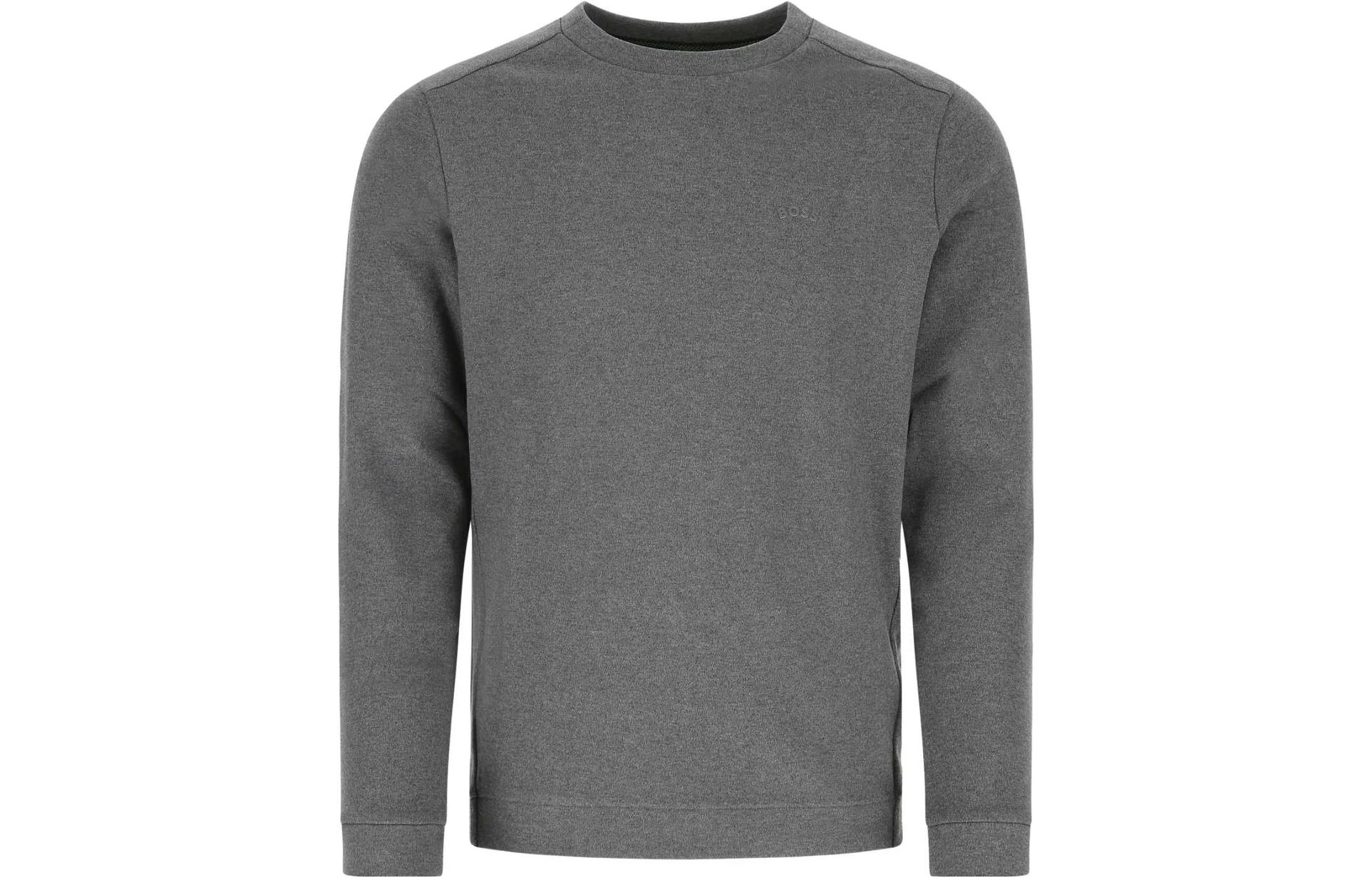 HUGO BOSS SS23 Letter Logo Crewneck Sweatshirt Grey () 50474192-031