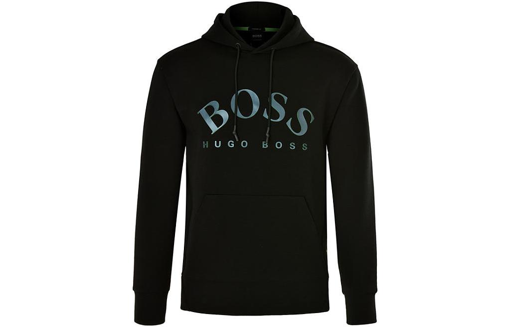 HUGO BOSS SS23 Letter Print Sweatshirt Black SLY3418001
