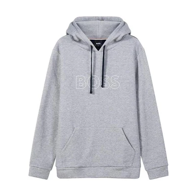 HUGO BOSS SS23 Letter Print Sweatshirt Grey 50485949-033