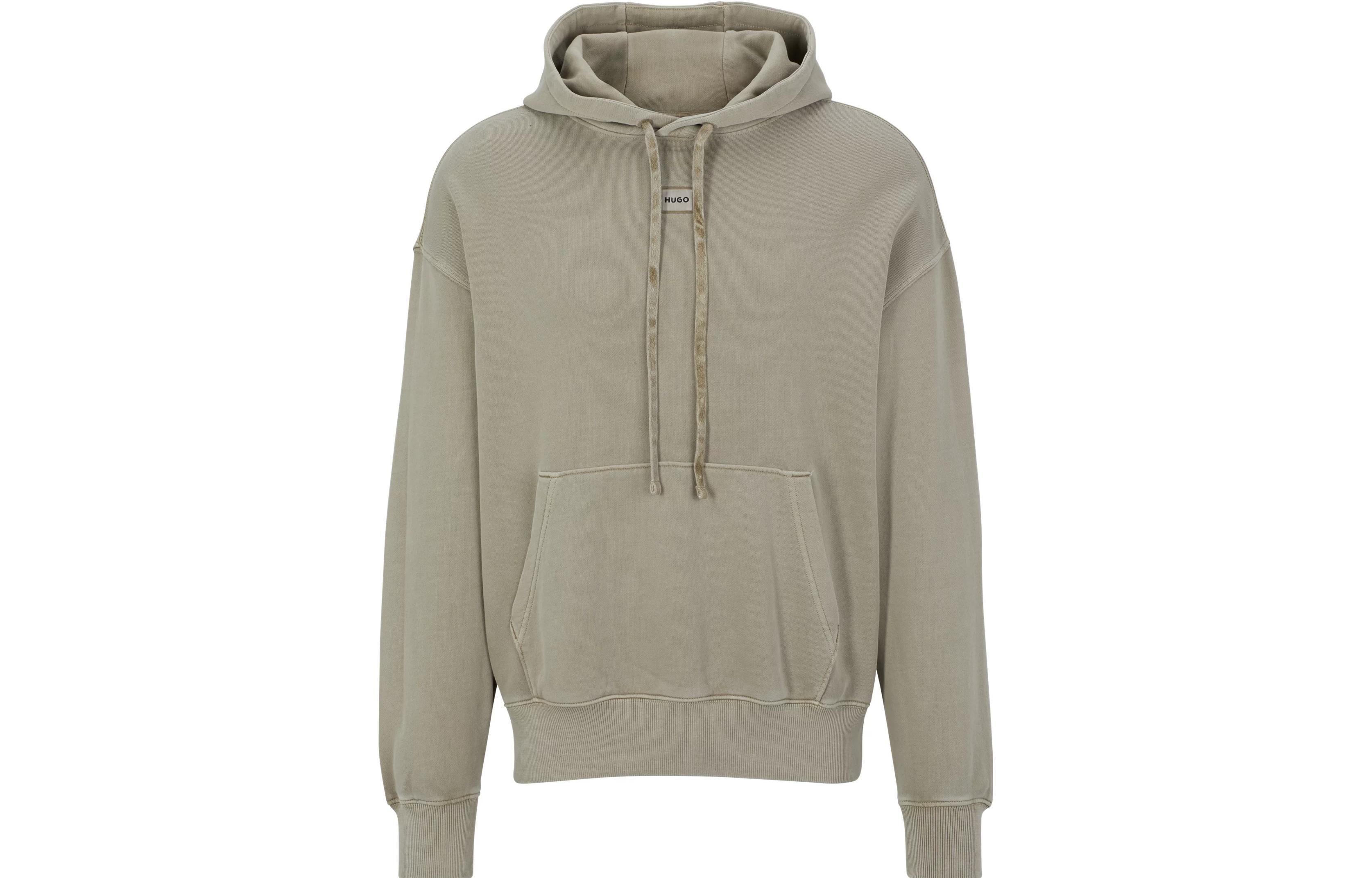 HUGO BOSS SS23 Light Brown Hoodie with Logo Print 50486453-249