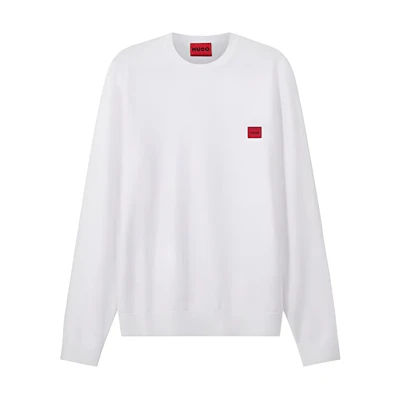 HUGO BOSS SS23 Logo Crewneck Sweatshirt White – Fashion Essentials 50472311-100