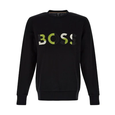 HUGO BOSS SS23 Logo Embroidered Sweatshirt Men’s Black 50471679-001