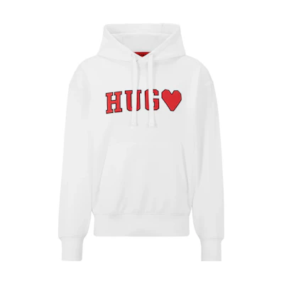 HUGO BOSS SS23 Logo Hoodie Unisex White 50496585-100