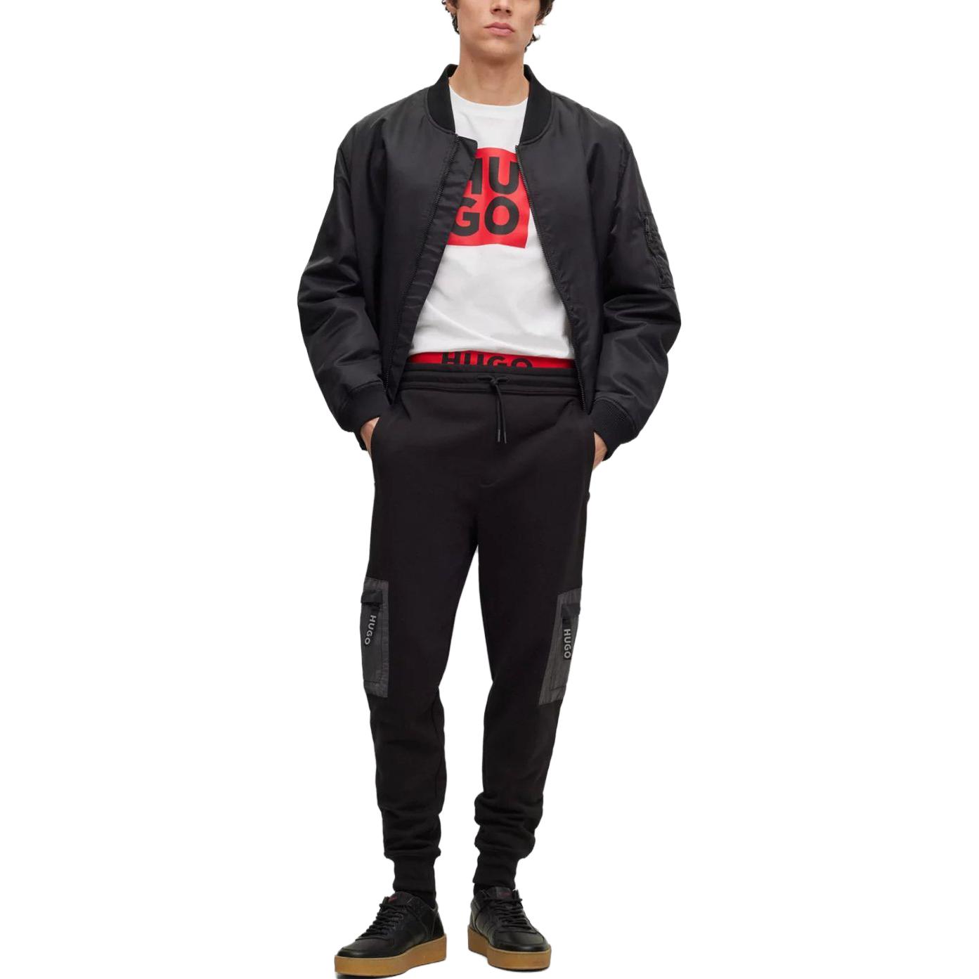 HUGO BOSS SS23 Logo Print Black Long Sleeve Jacket for Men. 50493096-001 圖 3