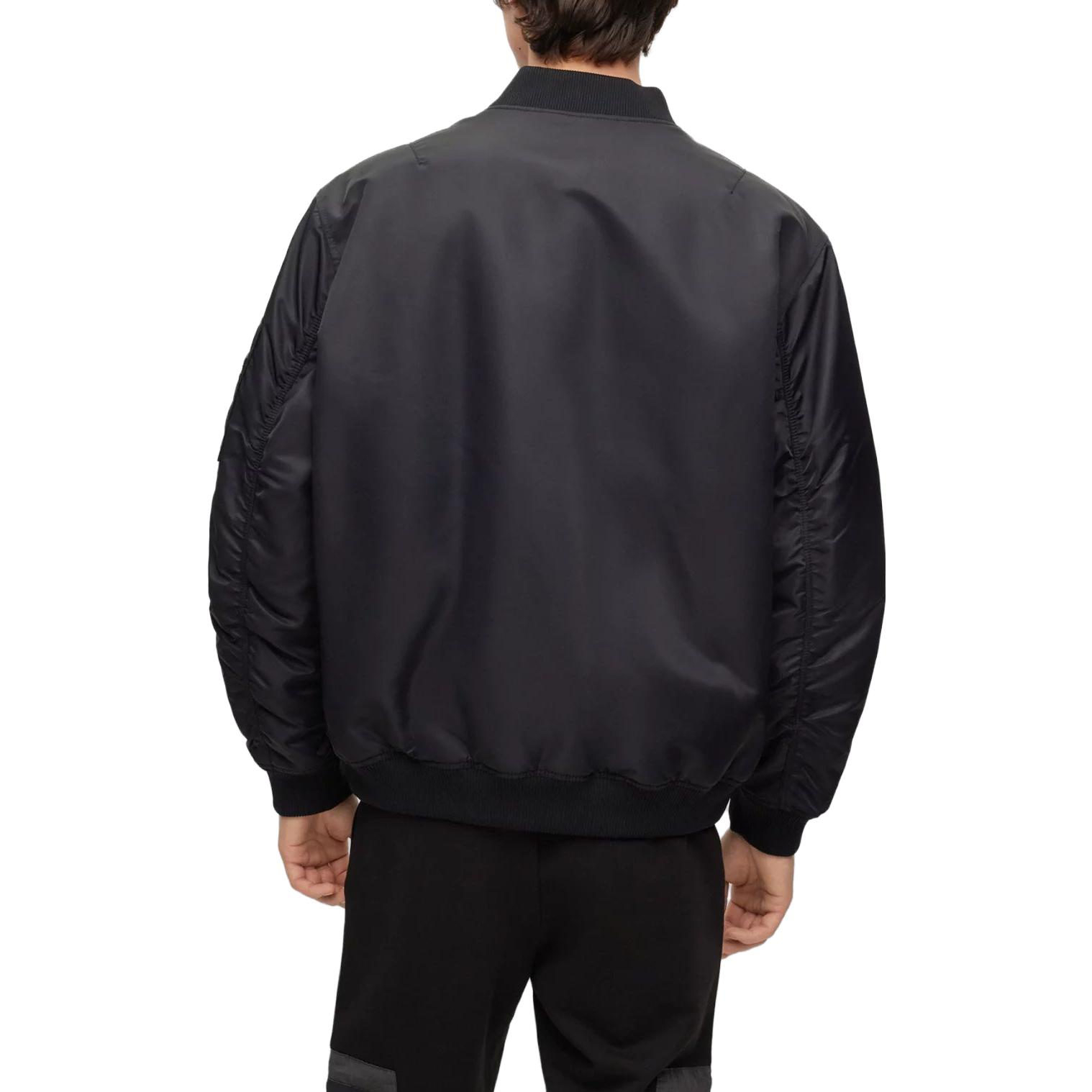 HUGO BOSS SS23 Logo Print Black Long Sleeve Jacket for Men. 50493096-001 圖 5