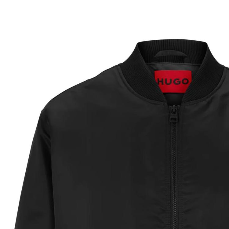 HUGO BOSS SS23 Logo Print Black Long Sleeve Jacket for Men. 50493096-001 圖 7