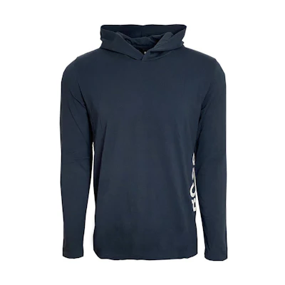 HUGO BOSS SS23 Logo Print Casual Hoodie Men’s Black 50442644-004
