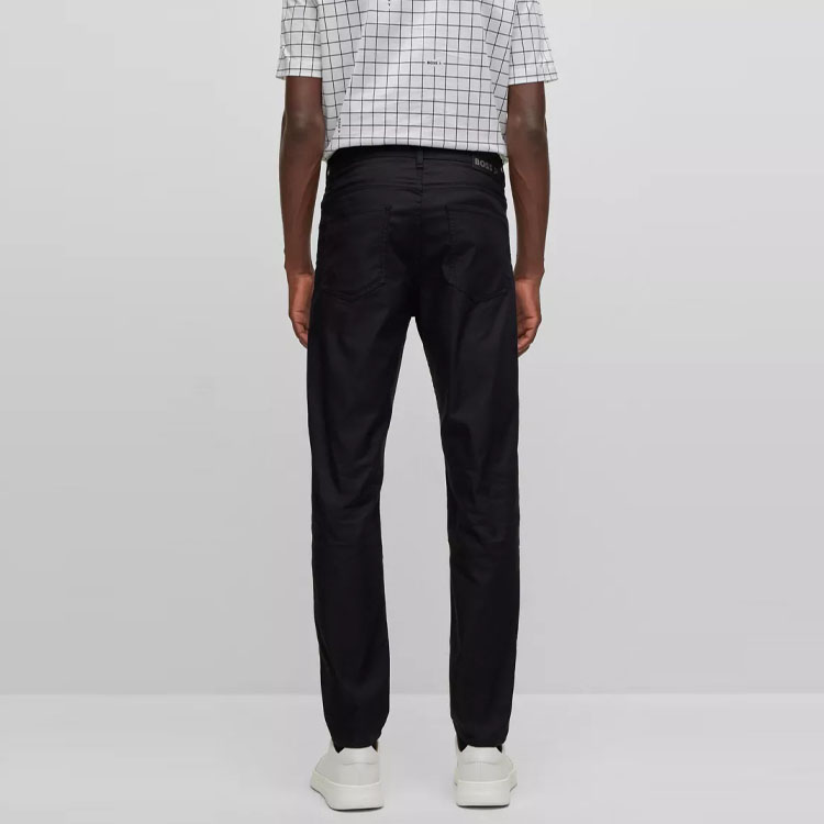 Purchase HUGO BOSS SS23 Logo Printed Casual Straight Pants  Black 50484945-001