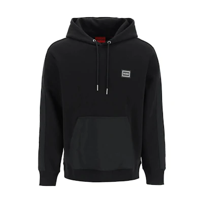 HUGO BOSS SS23 Logo Pullover Hoodie Long Sleeve Black 50485261-001