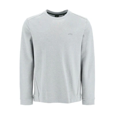 HUGO BOSS SS23 Logo Pullover Sweatshirt Men’s Light Gray 50474192-059