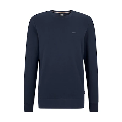 HUGO BOSS SS23 Logo Rubber Printed Pullover Sweatshirt Deep Blue 50471981-404